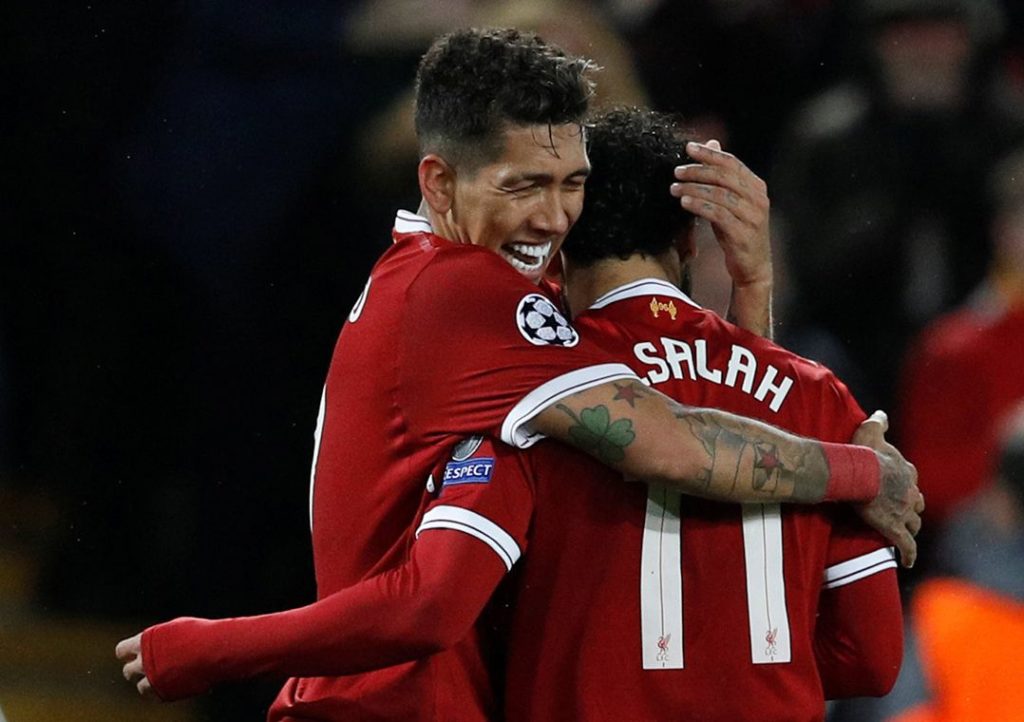 Liverpool goleia Roma por 5 a 2 na semifinal da Liga dos Campeões